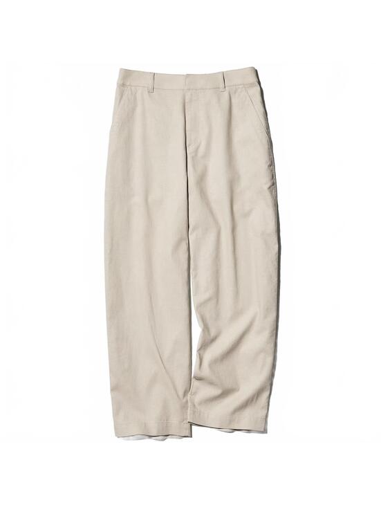 Uniqlo Linen Cotton Tapered Pants NWT Beige XS - Picture 3 of 9